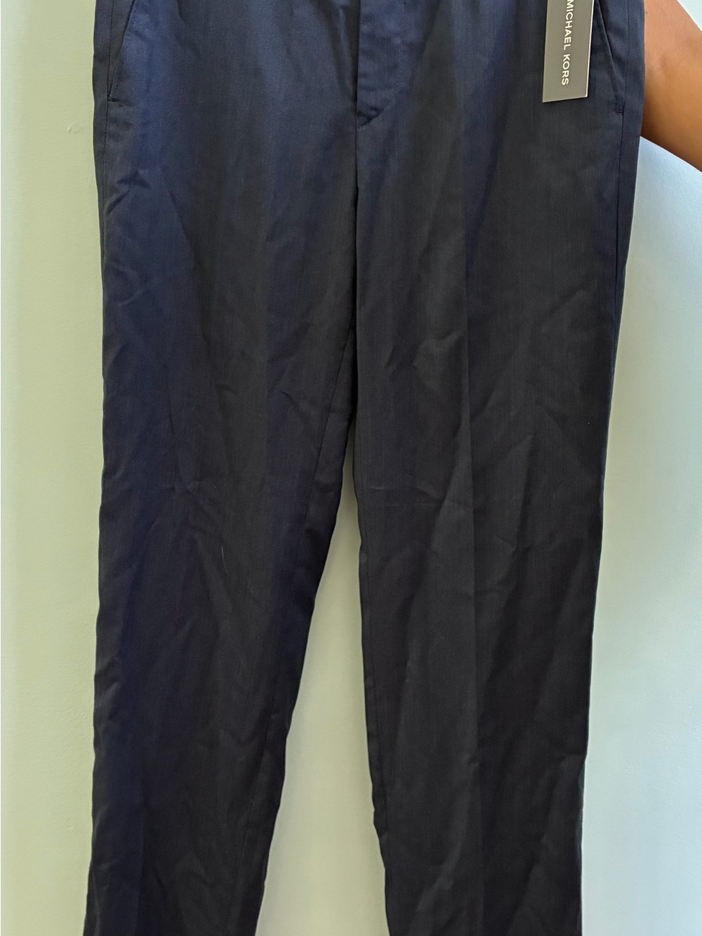 Michael Kors Men's Dark Navy Dress Trousers